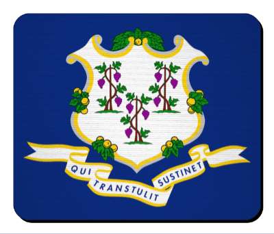 usa state flag connecticut stickers, magnet