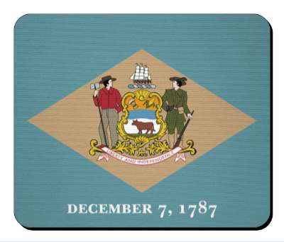 usa state flag delaware stickers, magnet
