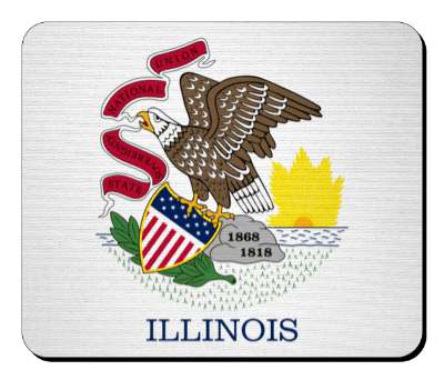 usa state flag illinois stickers, magnet