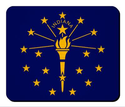 usa state flag indiana stickers, magnet