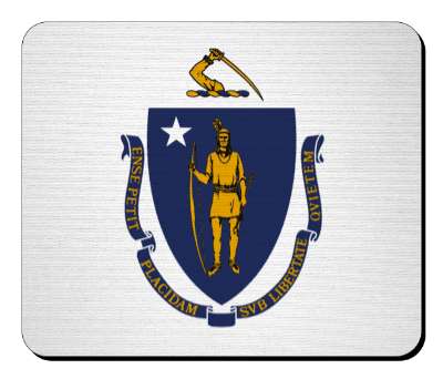 usa state flag massachusetts stickers, magnet