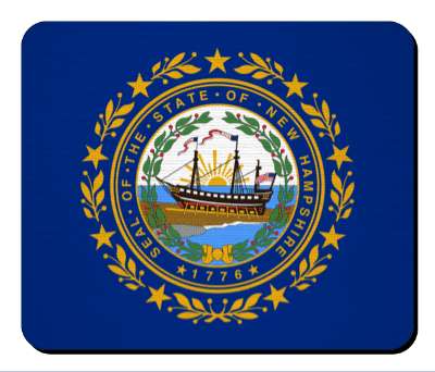 usa state flag new hampshire stickers, magnet