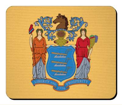 usa state flag new jersey stickers, magnet