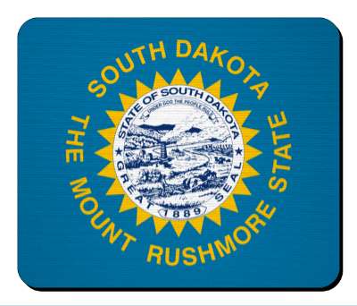 usa state flag south dakota stickers, magnet