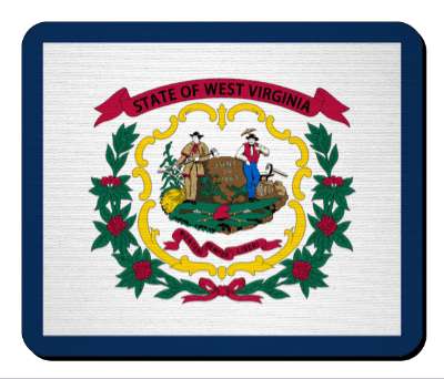usa state flag west virginia stickers, magnet