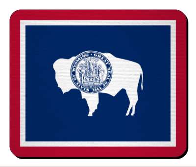 usa state flag wyoming stickers, magnet