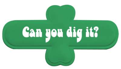 vintage phrase can you dig it stickers, magnet