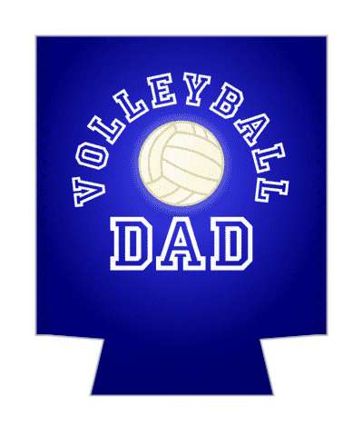 volleyball dad parent ball sports stickers, magnet
