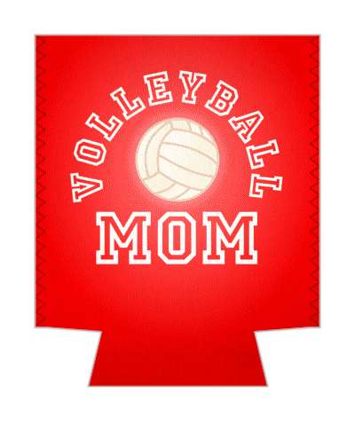 volleyball mom parent ball sports stickers, magnet