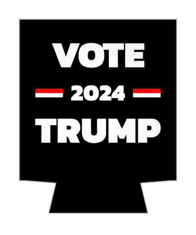 vote 2024 trump black white red campaign usa stickers, magnet