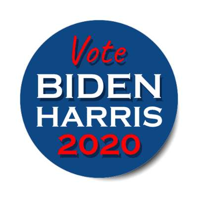 vote biden harris 2020 blue sticker