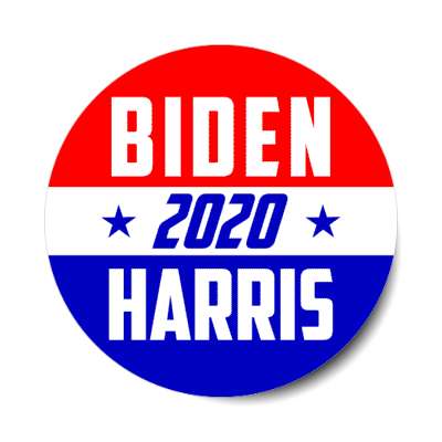 vote biden harris 2020 classic italic red white blue sticker