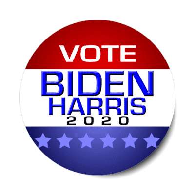 vote biden harris 2020 modern classic sticker