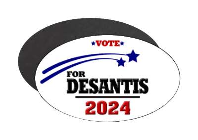 vote for desantis 2024 shooting stars stickers, magnet