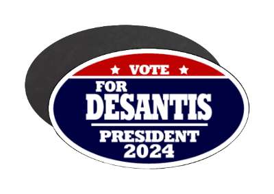 vote for desantis president 2024 classic republican gop stickers, magnet