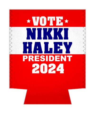 vote for nikki haley president 2024 blue white red classic usa stickers, magnet