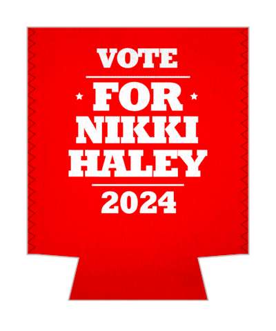 vote for nikki haley president 2024 white red classic usa stickers, magnet