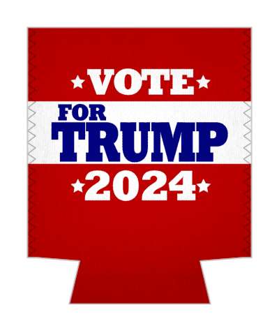vote for trump 2024 stars white red blue campaign usa stickers, magnet