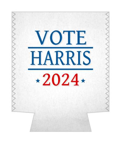 vote harris 2024 white blue red stars stickers, magnet