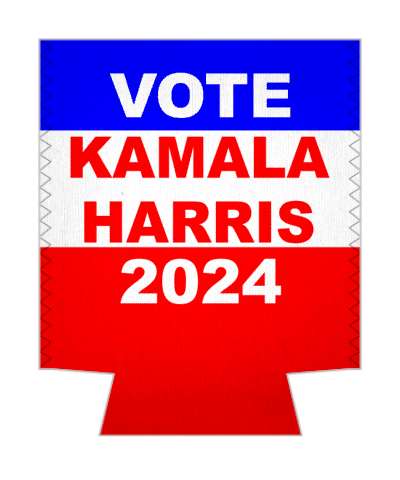 vote kamala harris 2024 classic red white blue political stickers, magnet