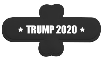 vote trump 2020 black two white stars phone stand