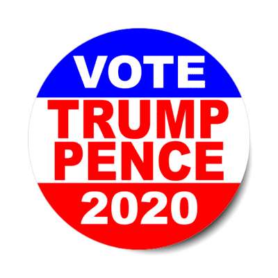 vote trump pence 2020 classic red white blue sticker