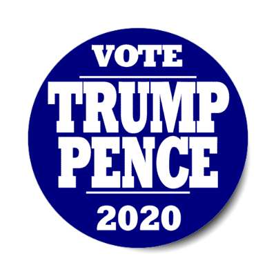 vote trump pence 2020 deep blue sticker