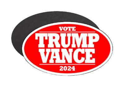 vote trump vance 2024 maga red conservative stickers, magnet