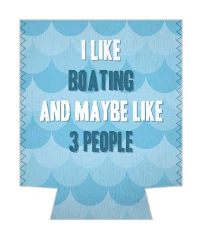 water waves i like boating and maybe three people stickers, magnet