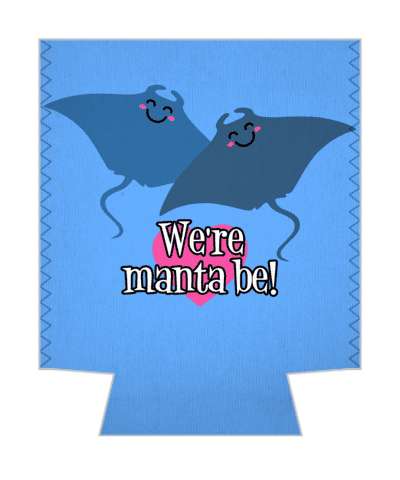 were manta be meant to manta rays pun stickers, magnet