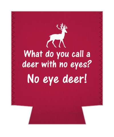 what do you call a deer with no eyes no eye deer no idea funny pun stickers, magnet