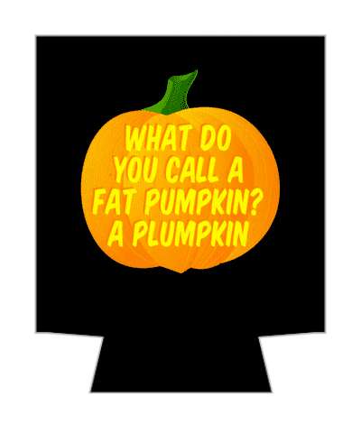 what do you call a fat pumpkin a plumpkin pun orange black stickers, magnet