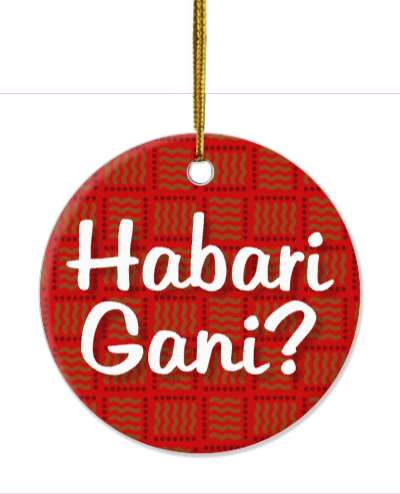 what is the news habari gani kwanzaa greeting stickers, magnet