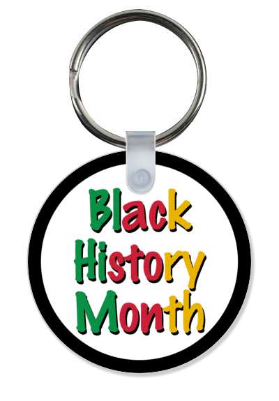 white black border black history month flag colors stickers, magnet