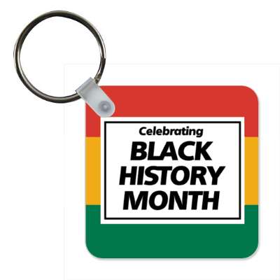 white box pan african colors celebrating black history month stickers, magnet