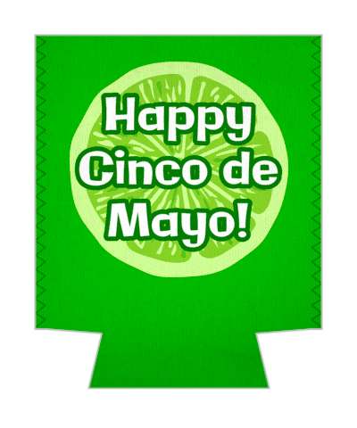 white happy cinco de mayo lime stickers, magnet