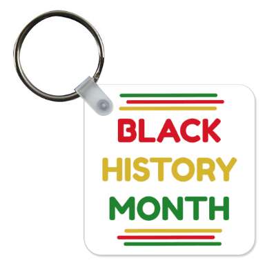 white lines pan african colors rounded black history month stickers, magnet