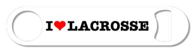 white red black i heart lacrosse love sports stickers, magnet