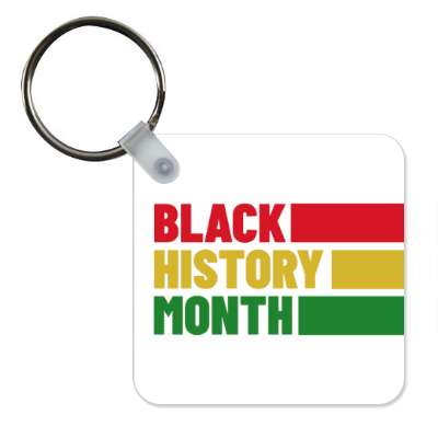 white sideways rectangles pan african colors black history month modern stickers, magnet