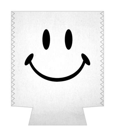 white smiley smile emoji classic awesome fun stickers, magnet