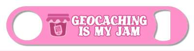 wordplay funny geocaching is my jam gps inside of jar stickers, magnet