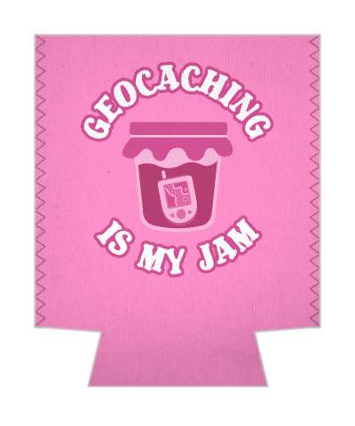 wordplay geocaching is my jam gps inside of jar stickers, magnet