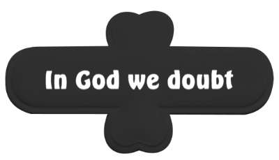 wordplay in god we doubt stickers, magnet