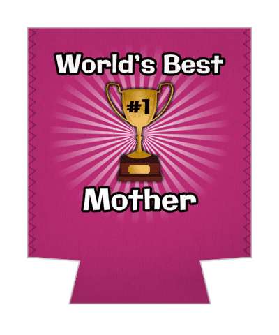 worlds best mother number one trophy rays purple stickers, magnet