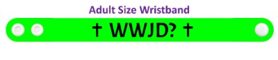 wwjd what would jesus do green wristband