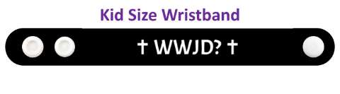 wwjd what would jesus do purple crosses wristband