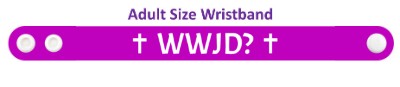 wwjd what would jesus do purple wristband