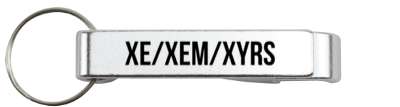 xe xem xyrs pronouns label stickers, magnet