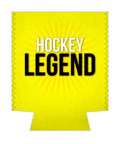 yellow hockey legend rays stickers, magnet