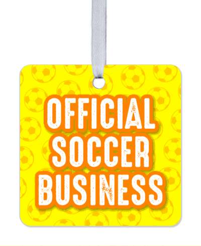 yellow pattern official soccer business soccer balls stickers, magnet